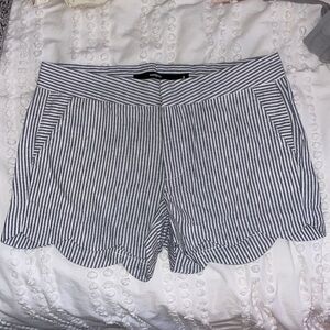 Harper - blue and white strip shorts